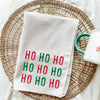 Ho Ho Ho Kitchen Towel - Red & Green