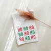 Ho Ho Ho Kitchen Towel - Red & Green