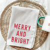 Merry And Bright Kitchen Towel in Red